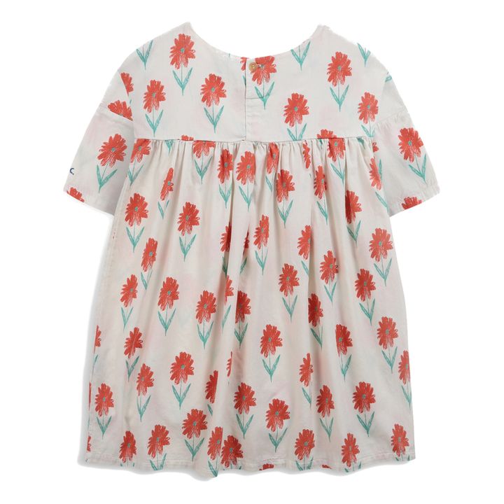 Organic Cotton Flower Dress Ecru Bobo Choses Fashion Children