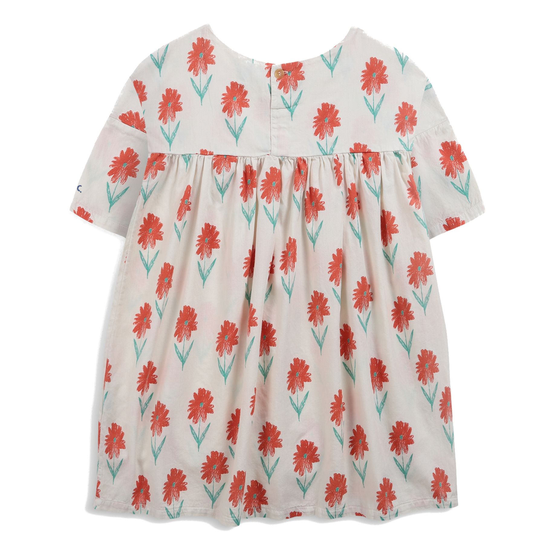 Organic Cotton Flower Dress Ecru- Product image n°4