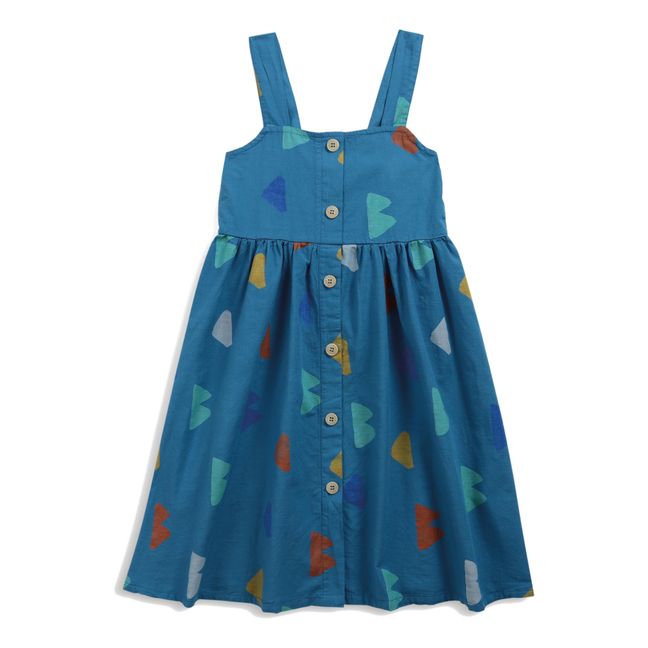Kleid Bio-Baumwolle Blau