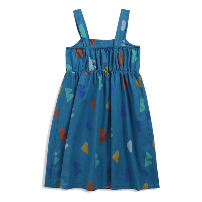 Kleid Bio-Baumwolle Blau