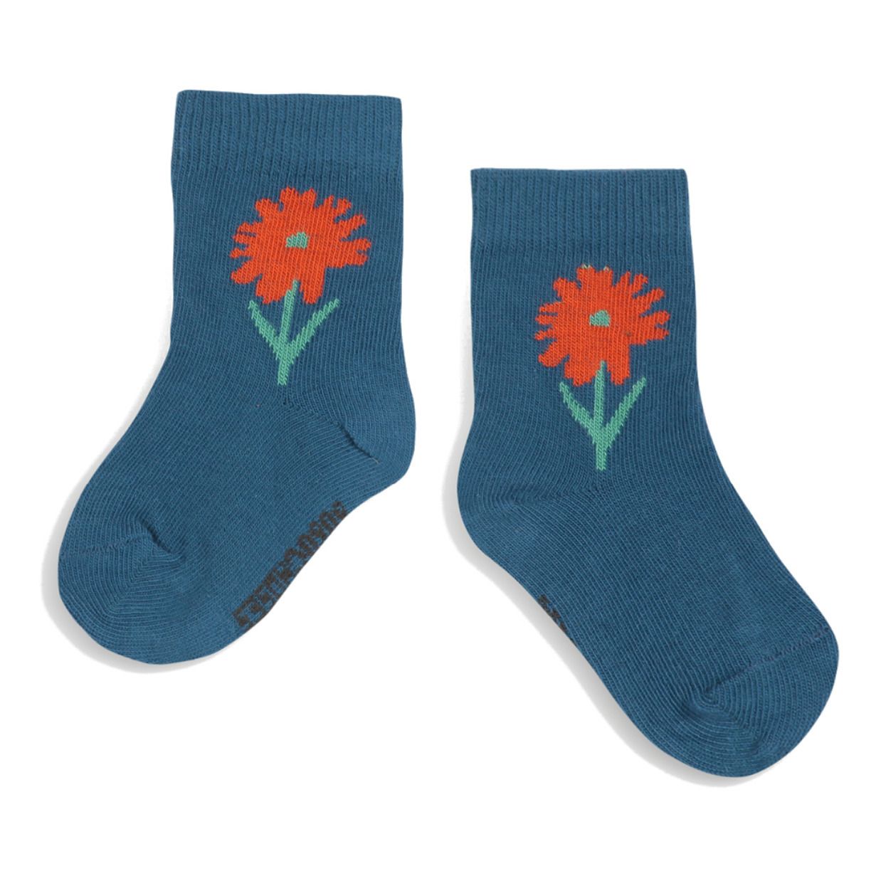 Flower Baby Socks Navy blue- Product image n°0