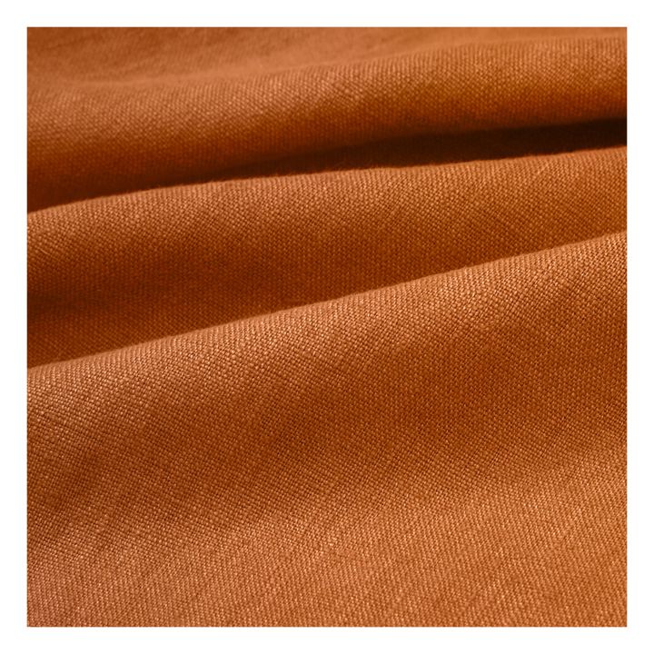 Mantel de lino lavado-sobrehilado | Caramelo- Imagen del producto n°5