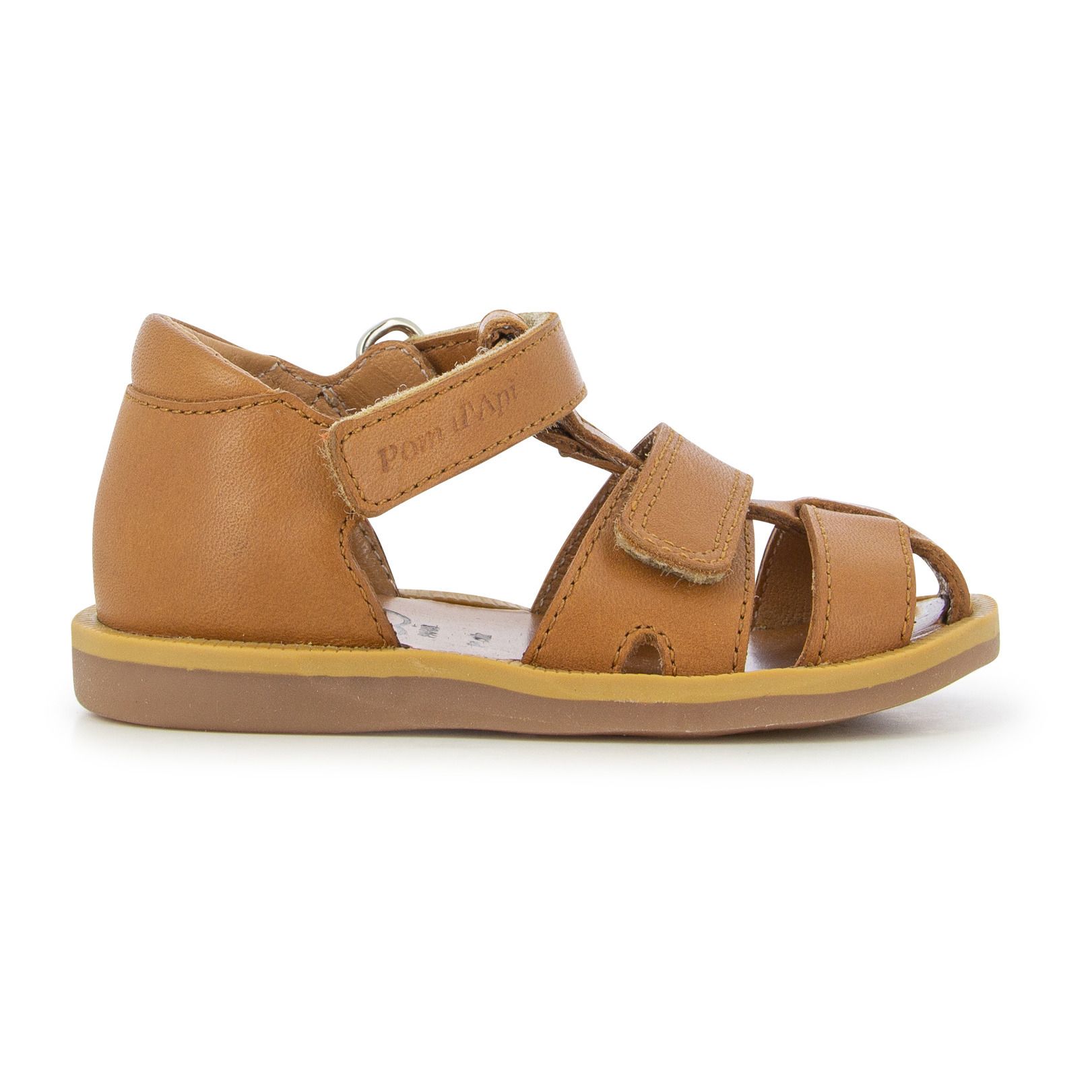 Pom d'Api - Sandales Poppy Boy Strap - Fille - Camel
