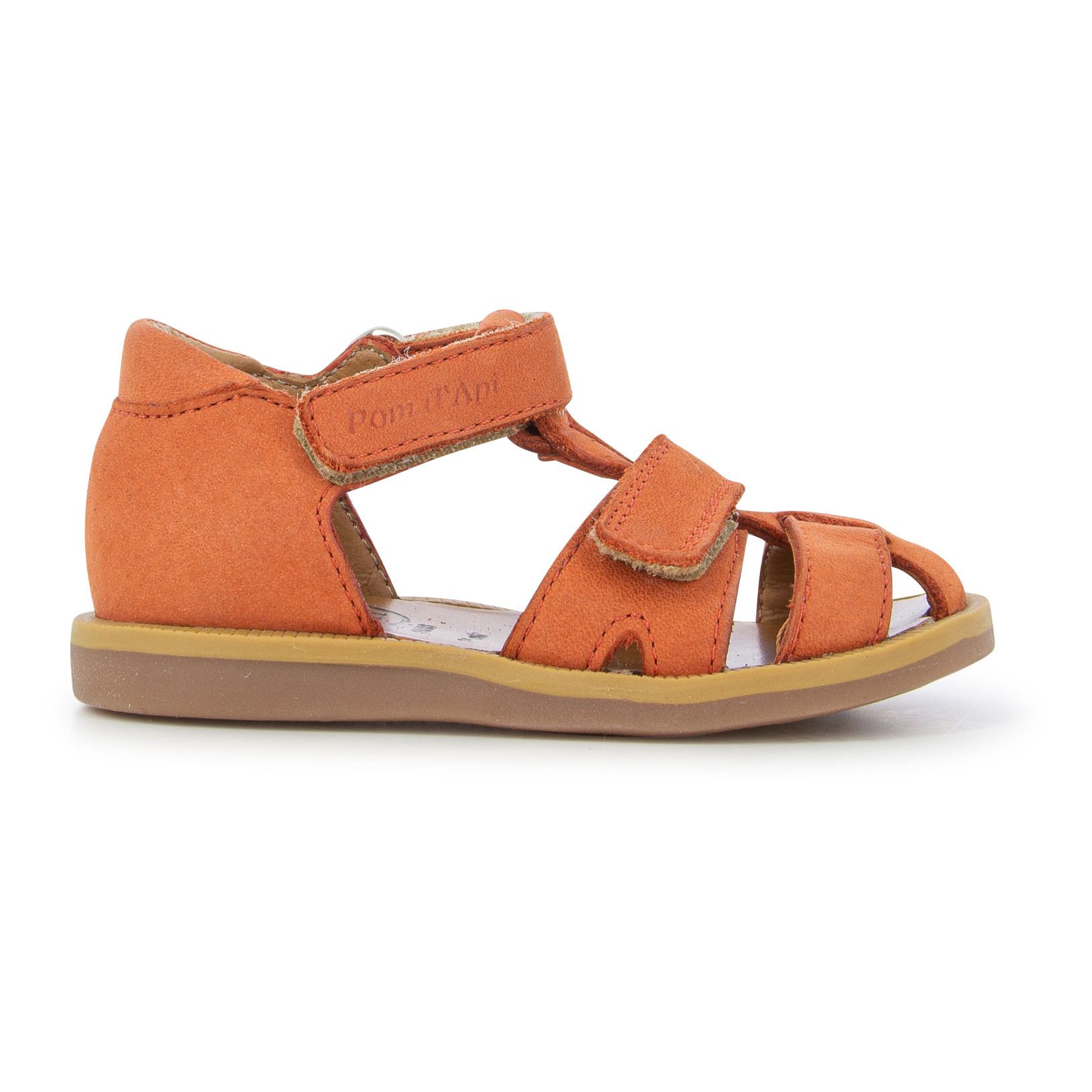 Pom d'Api - Sandales Poppy Boy Strap - Fille - Orange