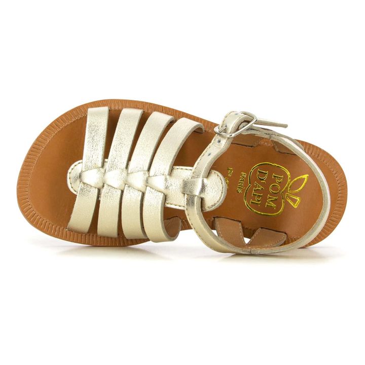Sandales Plagette Strap | Doré- Image produit n°2