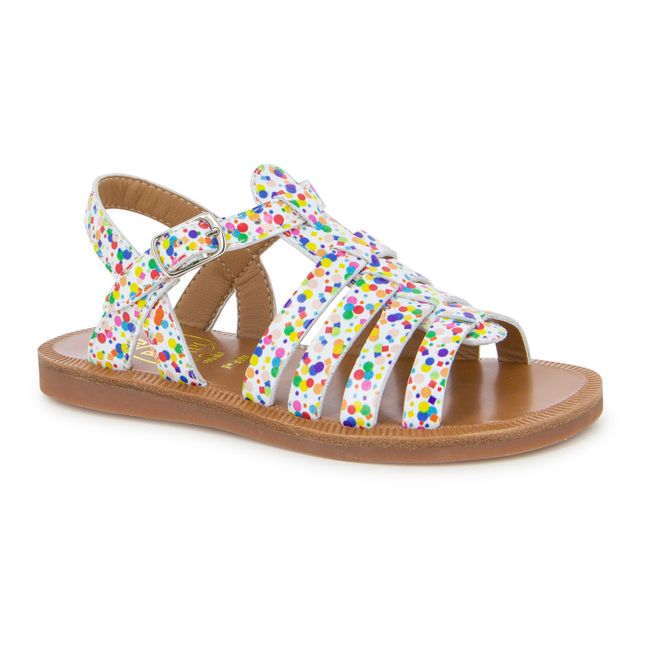Plagette Strap Sandals Multicoloured