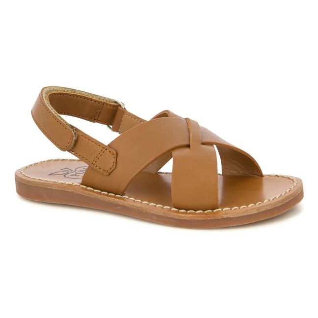 Sandalen Stitch Cross | Braun
