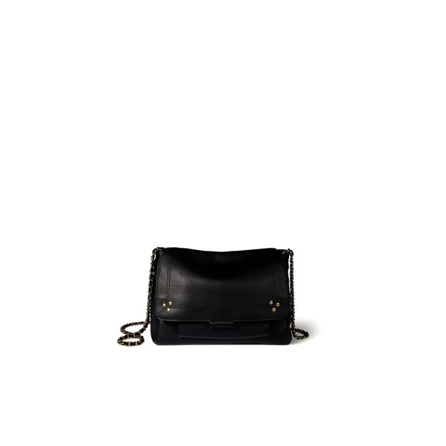 Lulu Calfskin Leather Bag -  M  Black