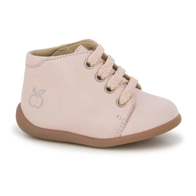 Stand Up Lace-Up Boots Rosa