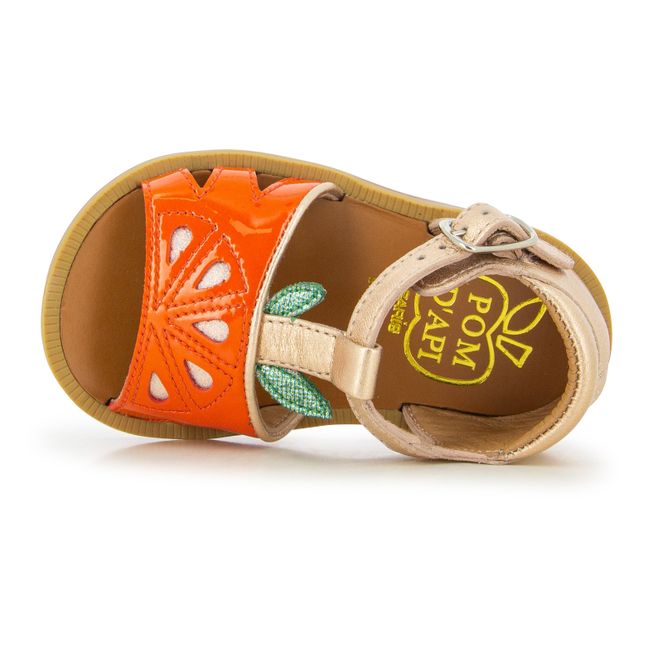 Poppy Citrus Sandals Orange