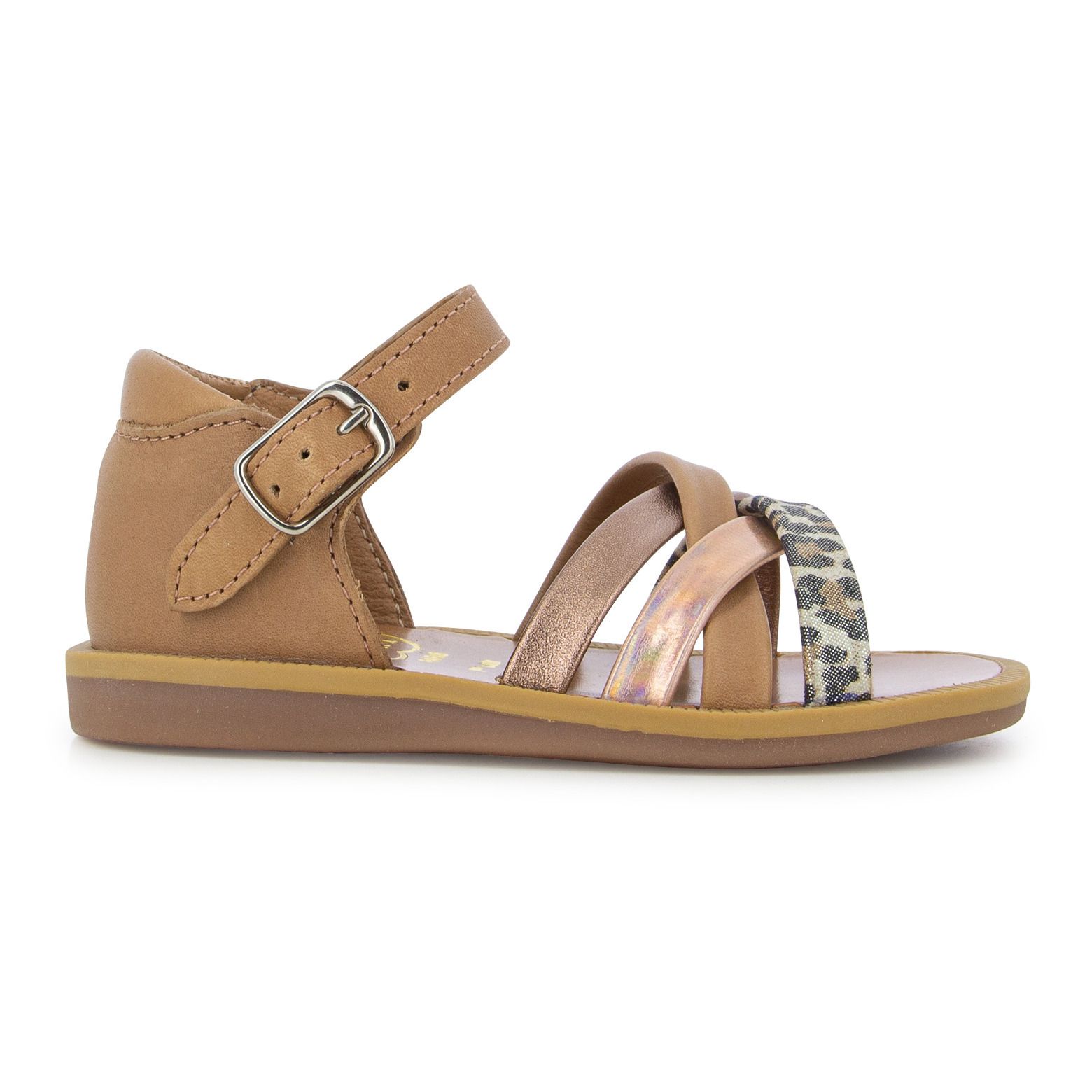 Pom d'Api - Sandales Poppy Erg - Fille - Camel
