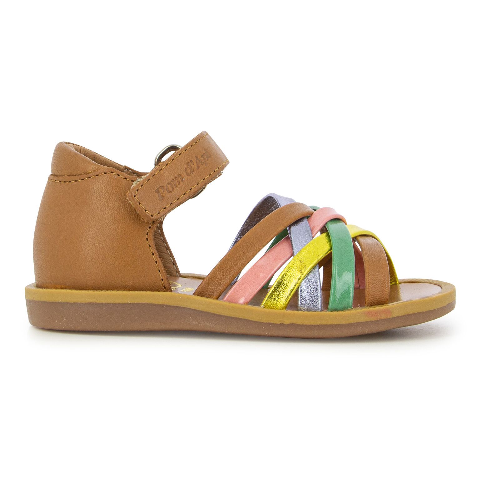 Pom d'Api - Sandales Poppy Lux - Fille - Camel