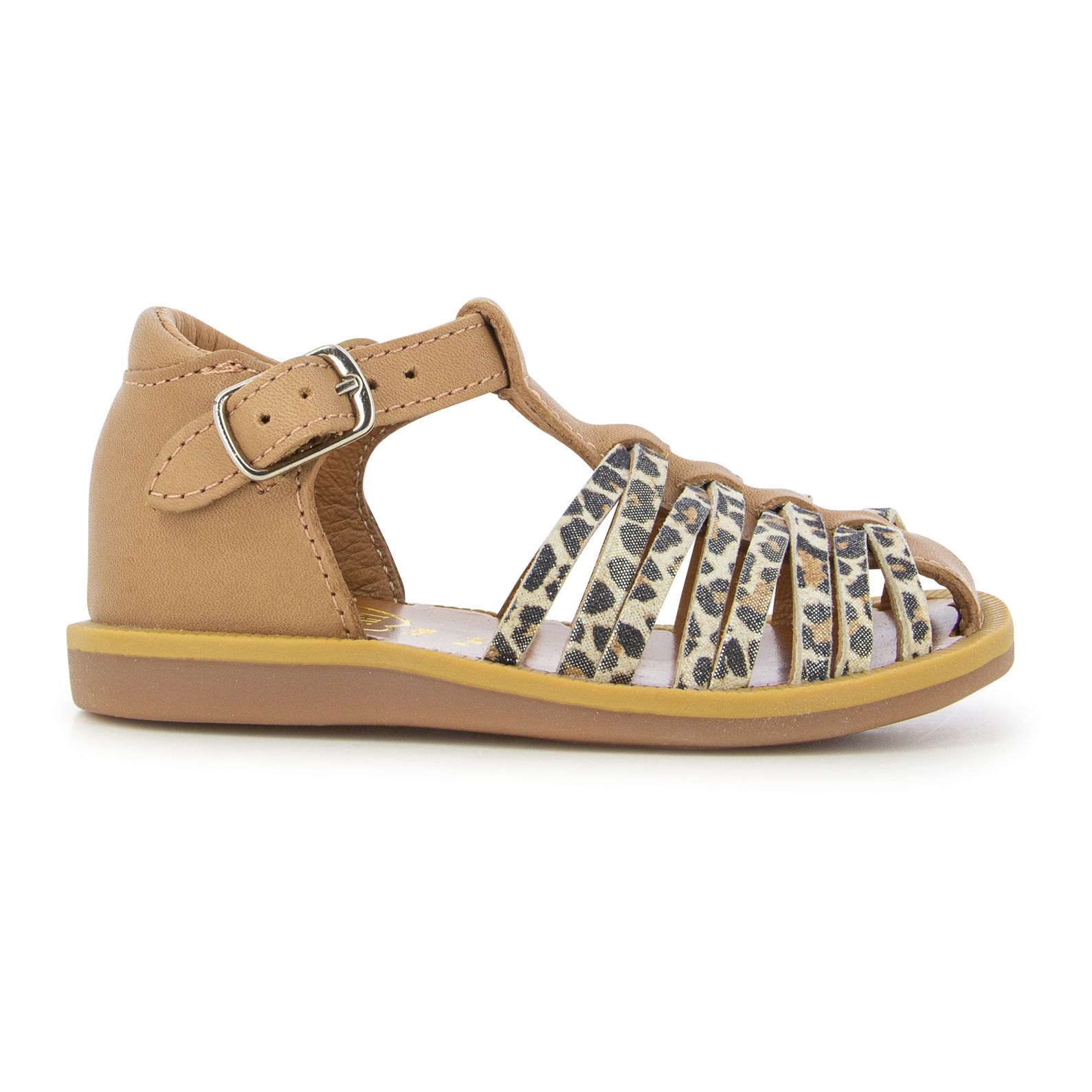 Pom d'Api - Sandales Poppy Royal - Fille - Camel