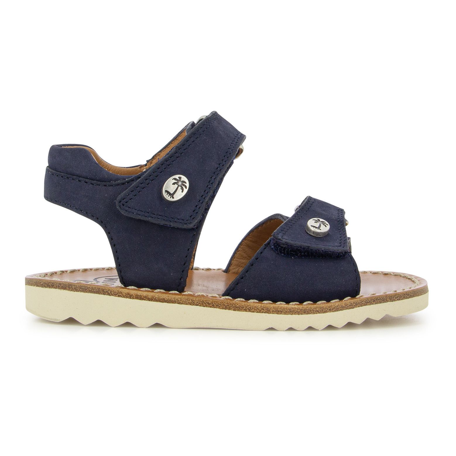 Pom d'Api - Sandales Waff Easy - Fille - Bleu marine