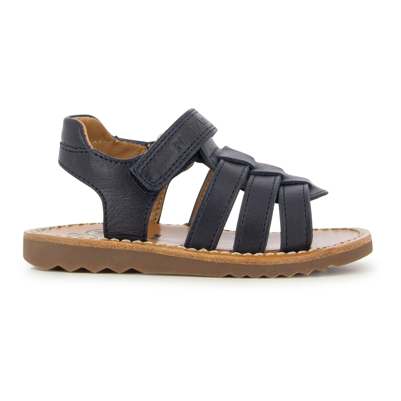 Pom d'Api - Sandales Waff New Boy - Fille - Bleu marine