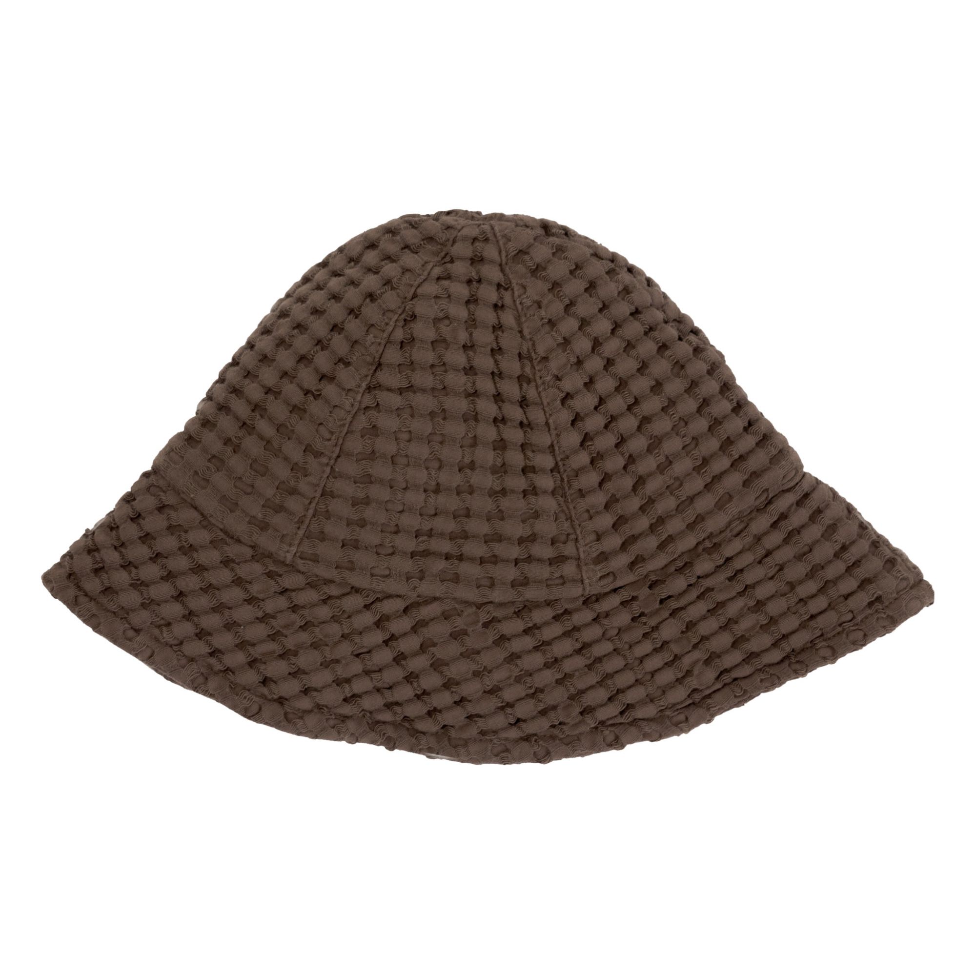 Yoli & Otis - Chapeau Coton Bio Gaufré Heves - Fille - Chocolat