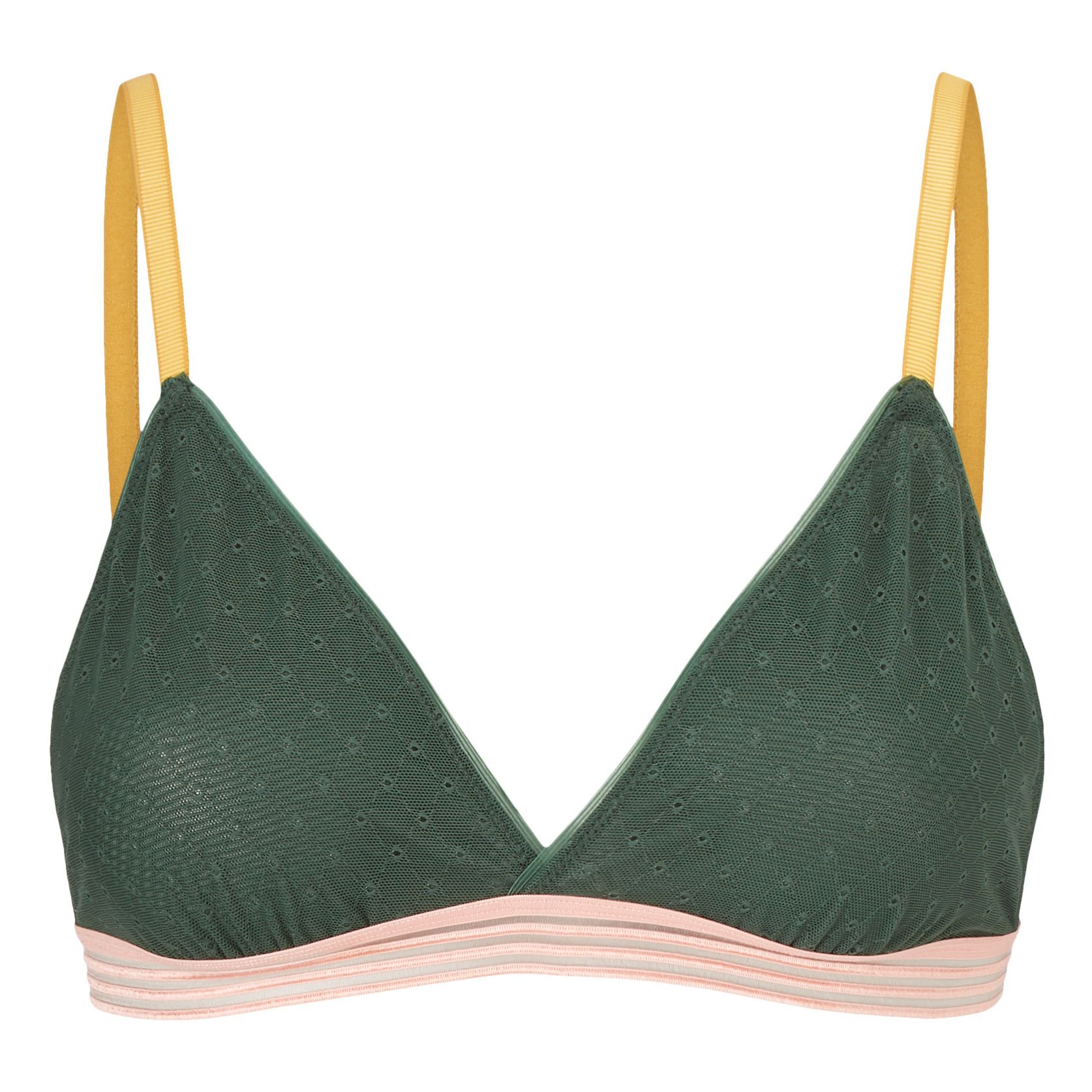 Becksondergaard - Soutien-Gorge Sheer Tassie - Femme - Vert forêt