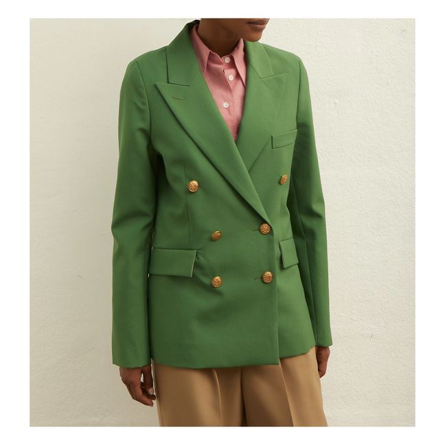 Salon Woollen Jacket Verde