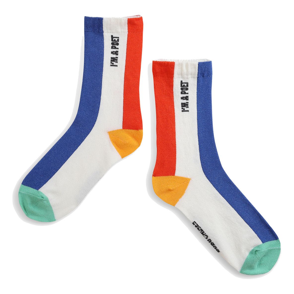 Colourblock Socks Ecru- Product image n°0