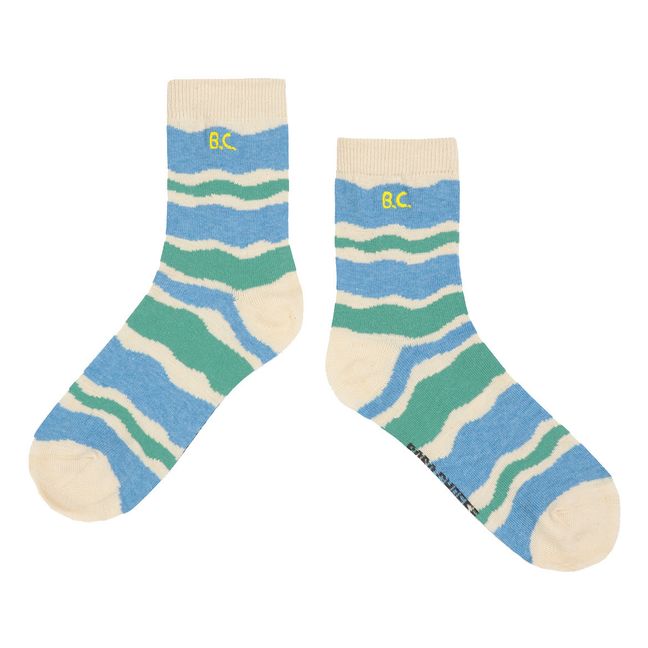 Striped Socks Seidenfarben