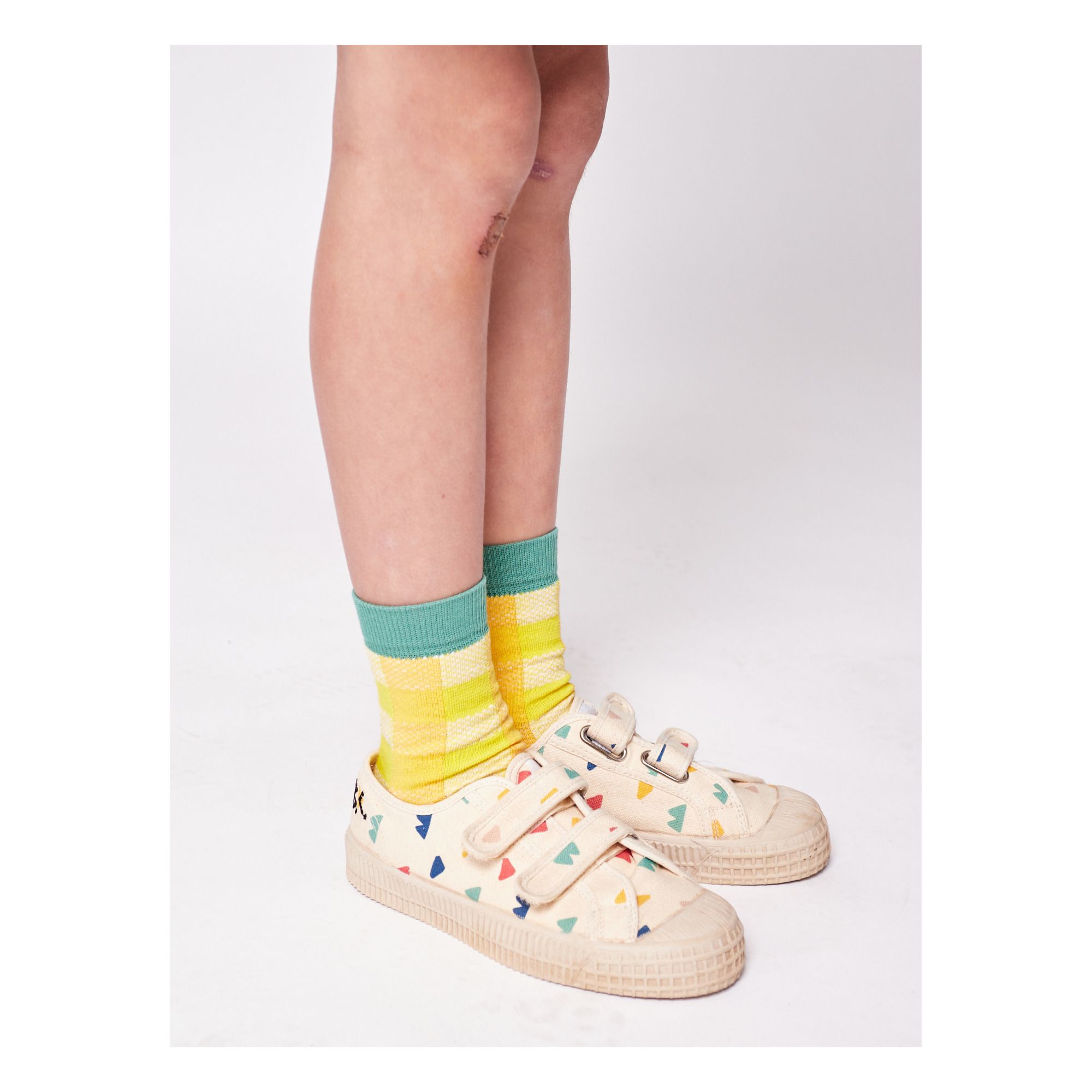 Checked Socks Yellow- Product image n°1