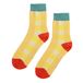 Checked Socks Yellow- Miniature produit n°0