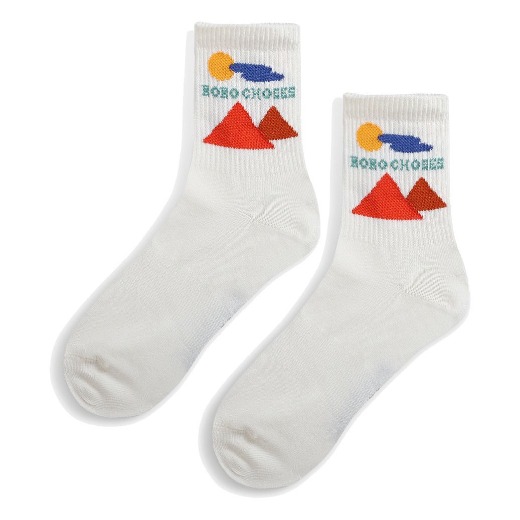 Bobo Choses - Chaussettes Montagnes - Fille - Ecru