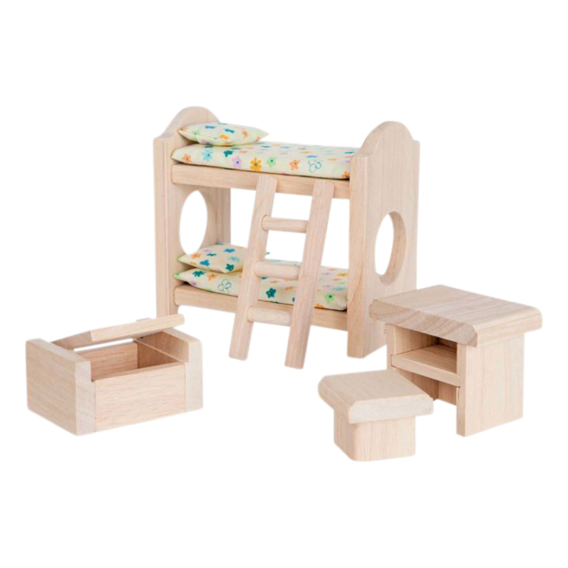 Plan Toys - Chambre pour enfant en bois - Naturel