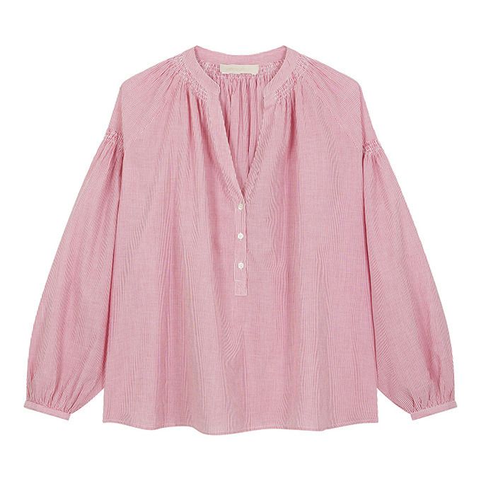 Vanessa Bruno - Blouse Nipoa Rayures - Femme - Rouge