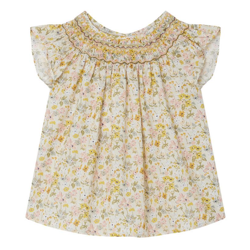 Bonpoint - Blouse Liberty Exclusif Bio Ella - Fille - Vert