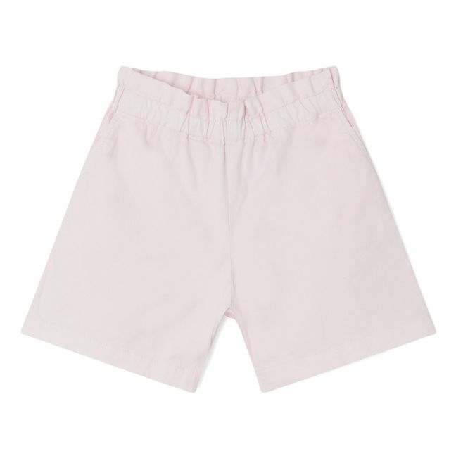 Leslie Organic Denim Shorts Pale pink