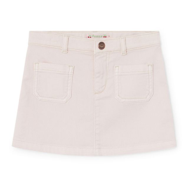 Tison Denim Skirt Pale pink