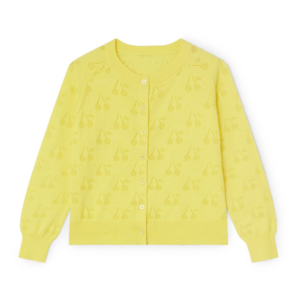 Bonpoint - Cardigan Ajouré Aspiration - Fille - Jaune