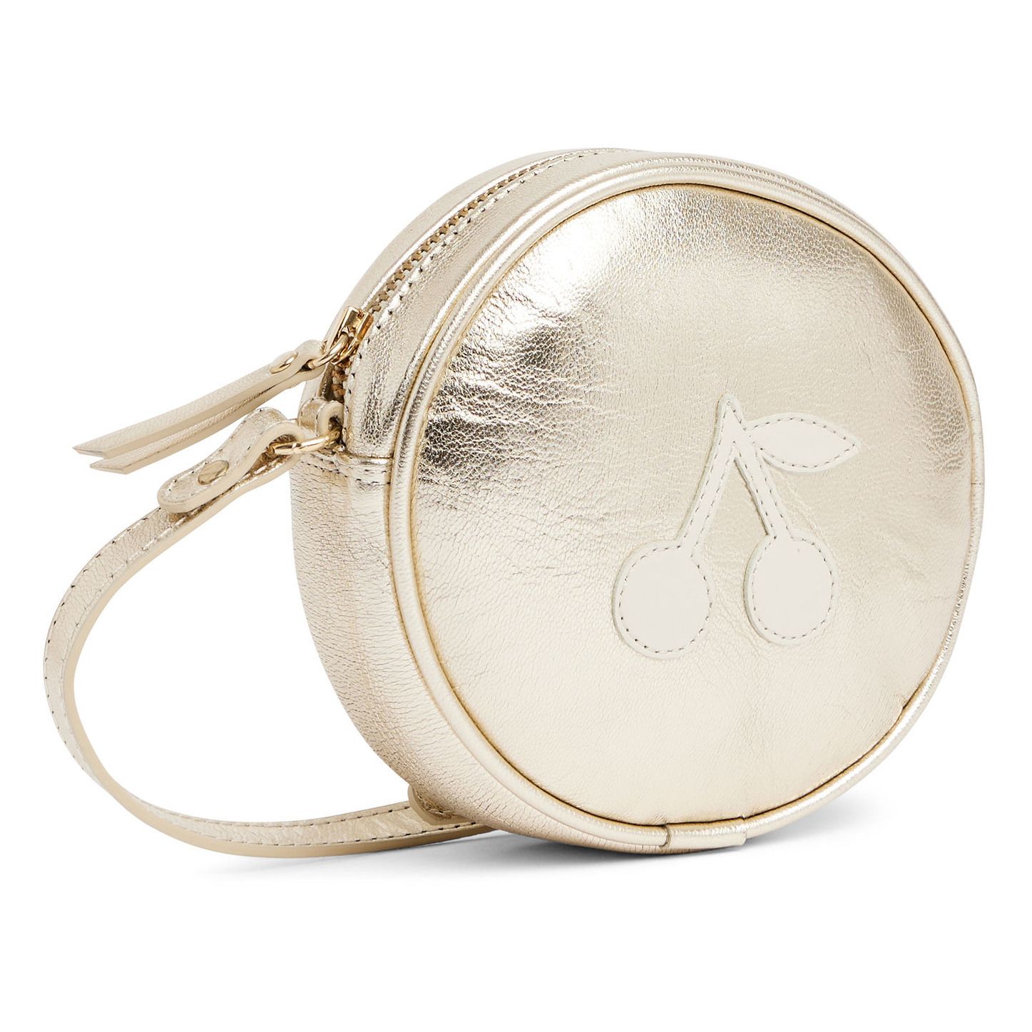 Bonpoint - Sac Cuir Lamé Gomette - Fille - Gris