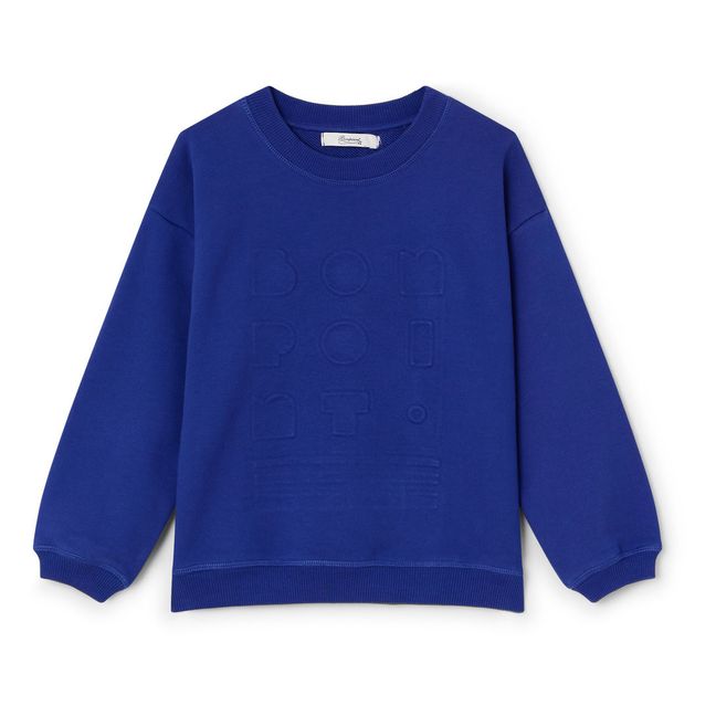 Tonino Embossed Fleece Sweatshirt Royal blue