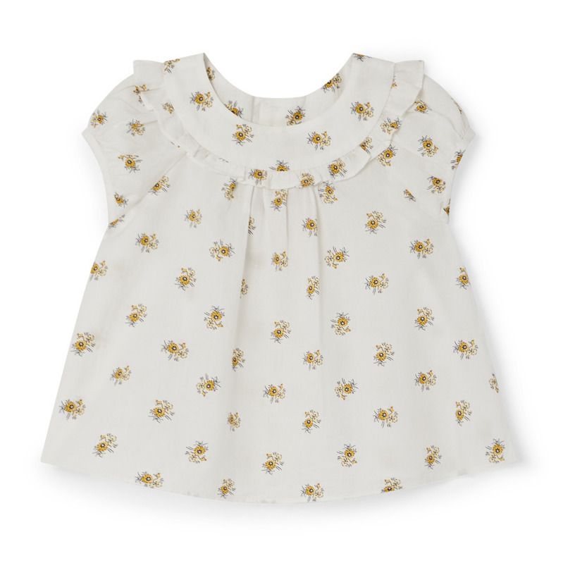 Bonpoint - Blouse Line - Fille - Ecru