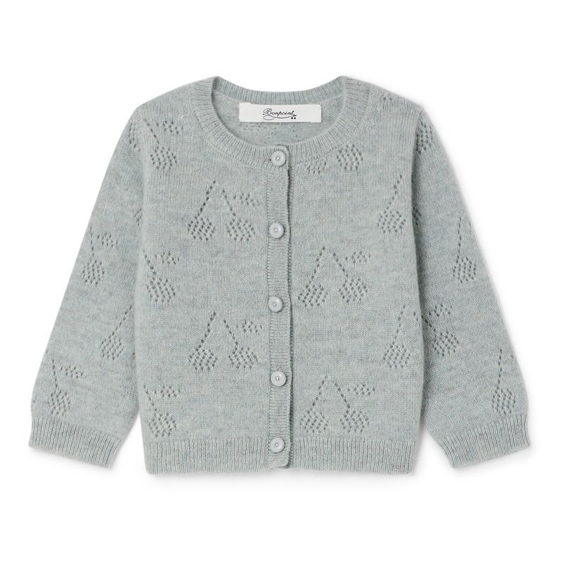 Bonpoint - Cardigan Cachemire Tibile - Fille - Bleu gris