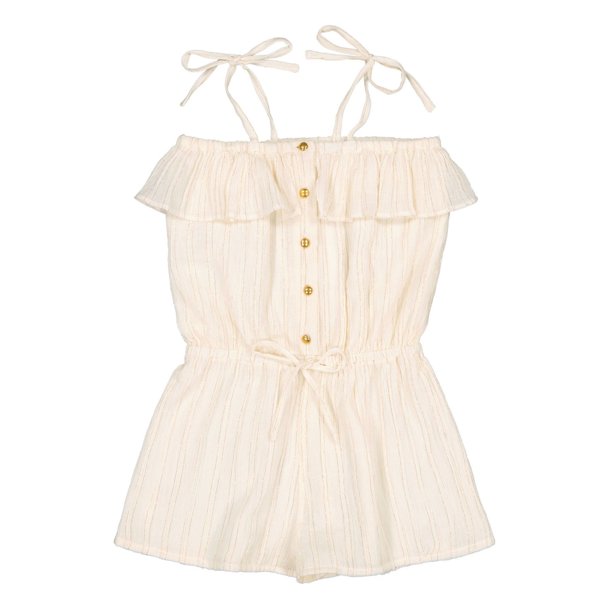 Louis Louise - Combishort Lurex Eleonore - Fille - Ecru