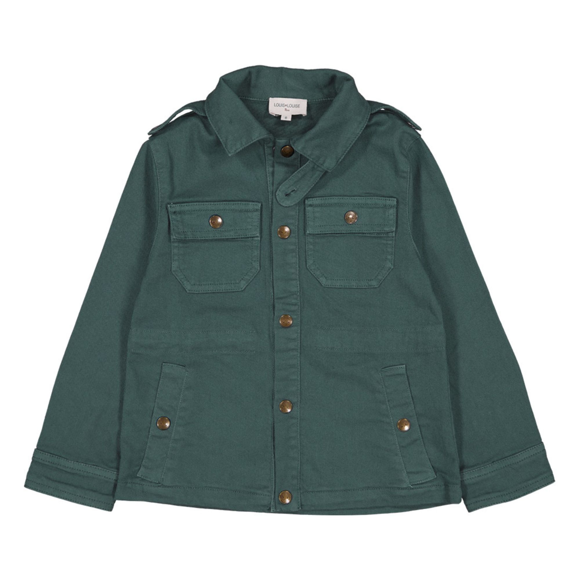 Louis Louise - Veste Denim Tino - Fille - Vert kaki