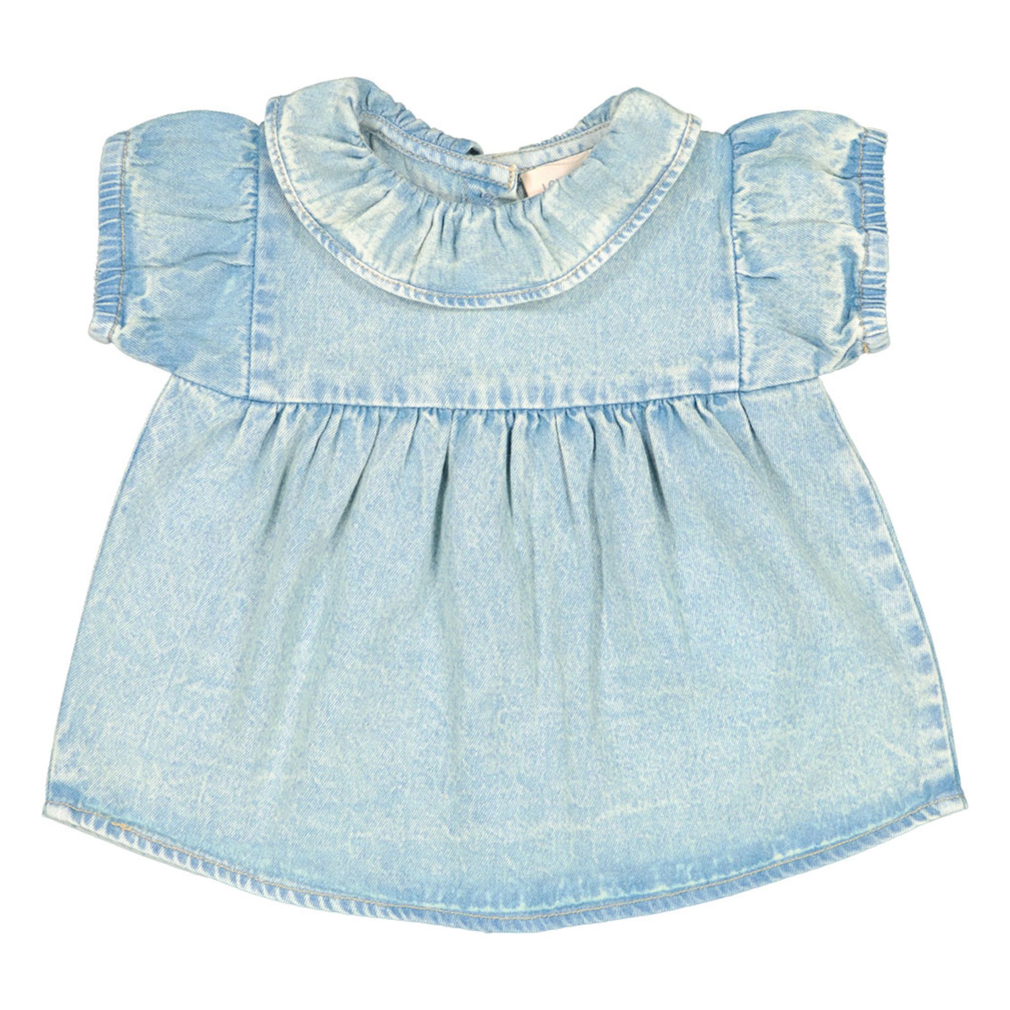 Louis Louise - Blouse Chambray Gracie - Fille - Bleu jean