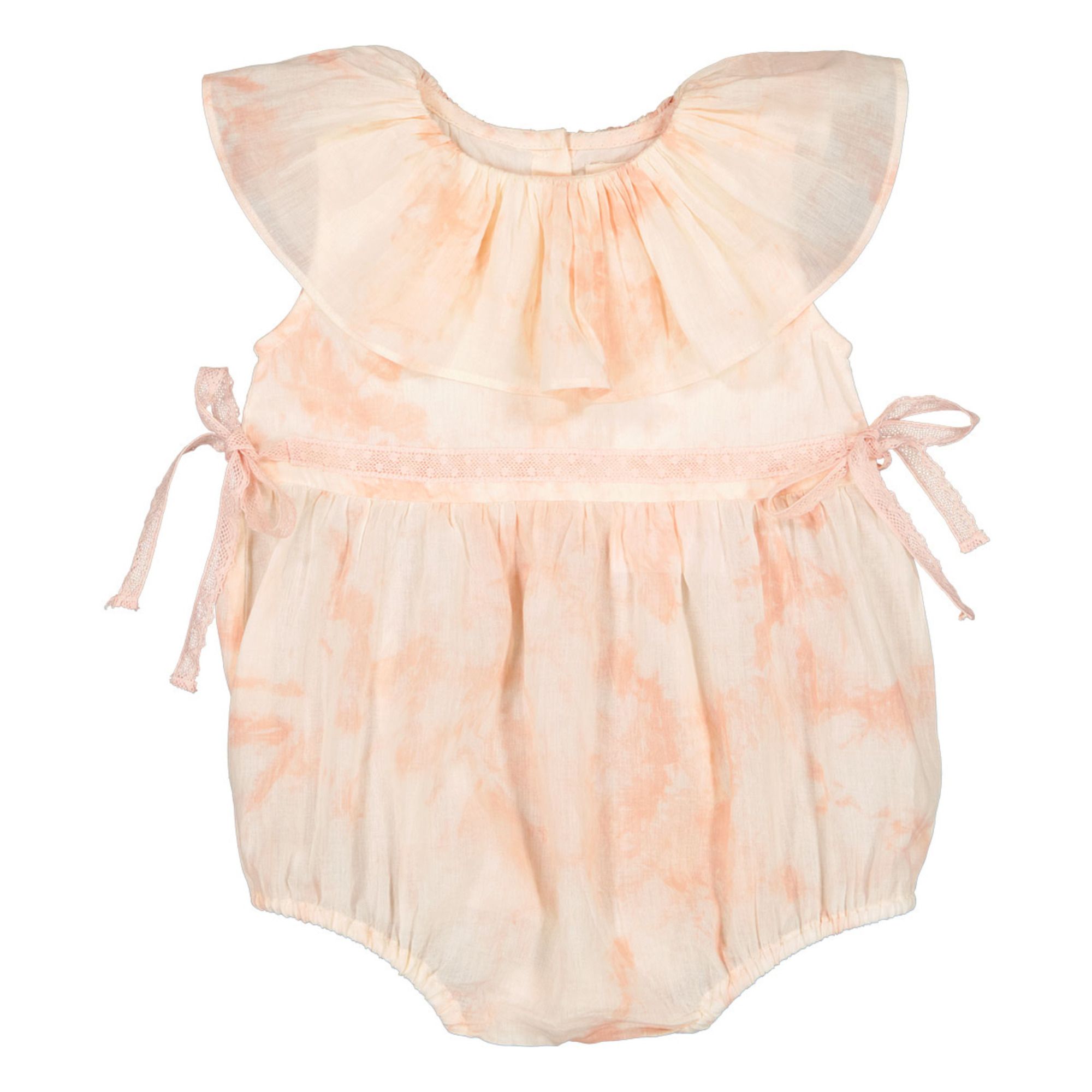 Louis Louise - Barboteuse Tie and Dye Enchantée - Fille - Rose pâle