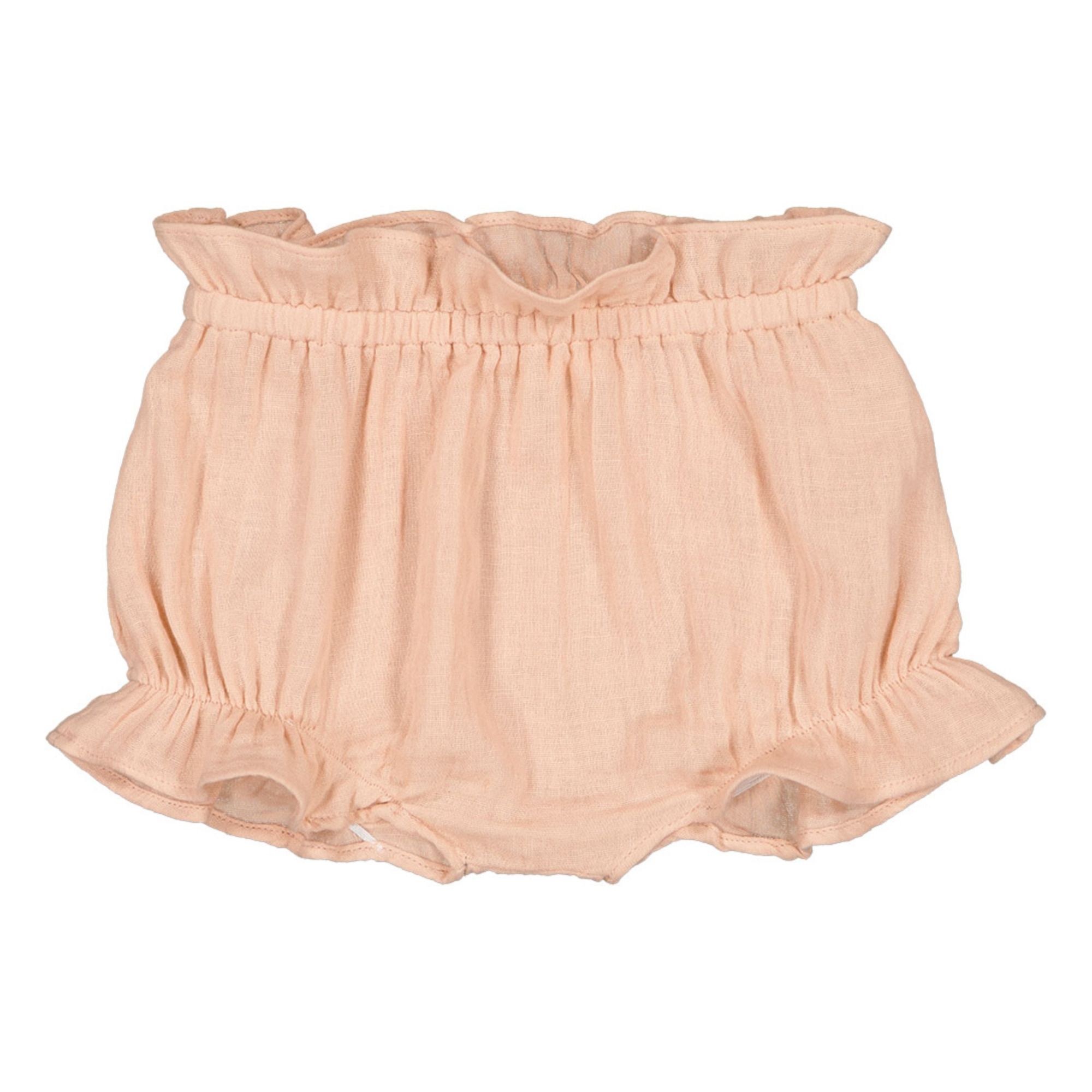 Louis Louise - Douce Organic Cotton Muslin Bloomers - Pale pink | Smallable