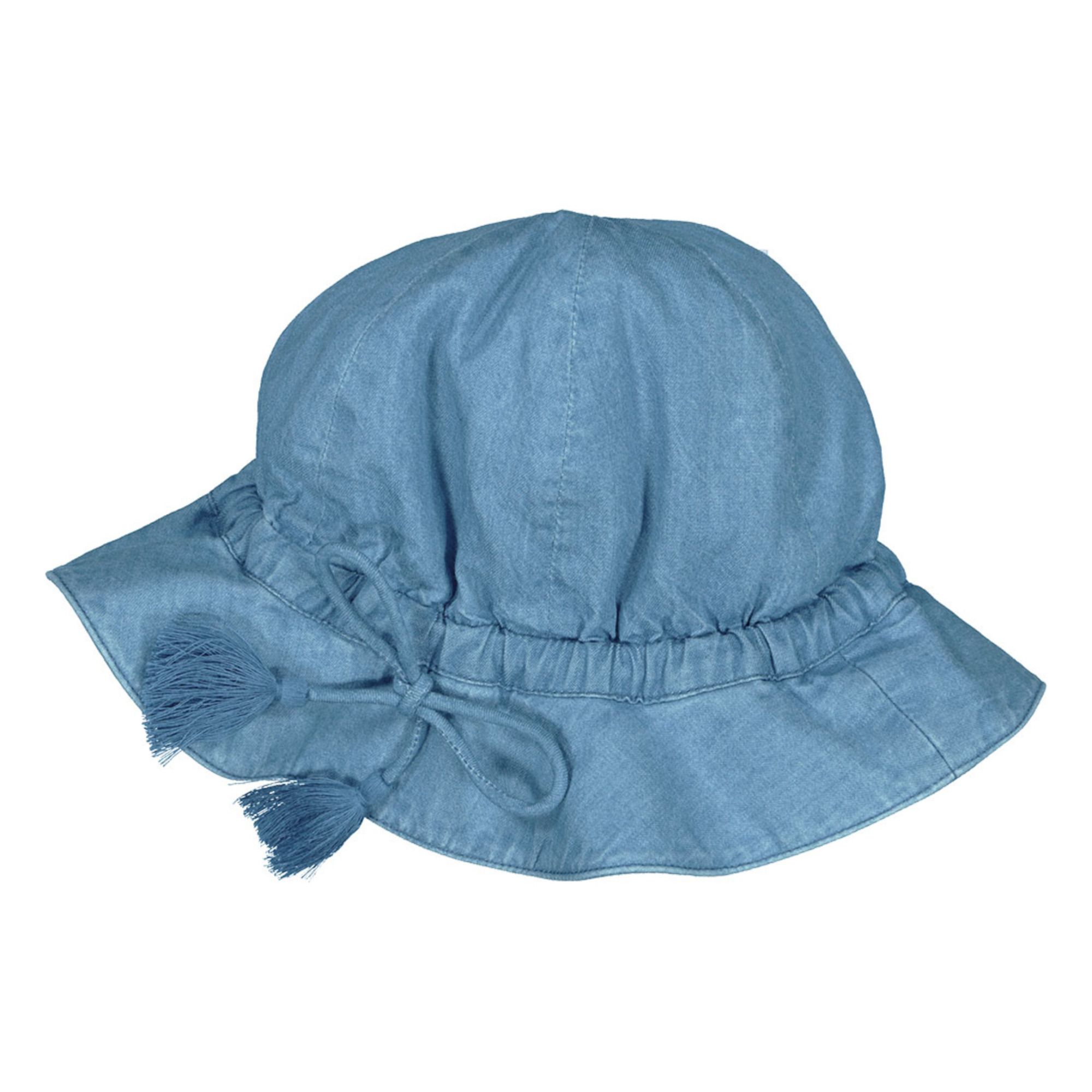 Louis Louise - Chapeau Chambray Colette - Fille - Bleu jean