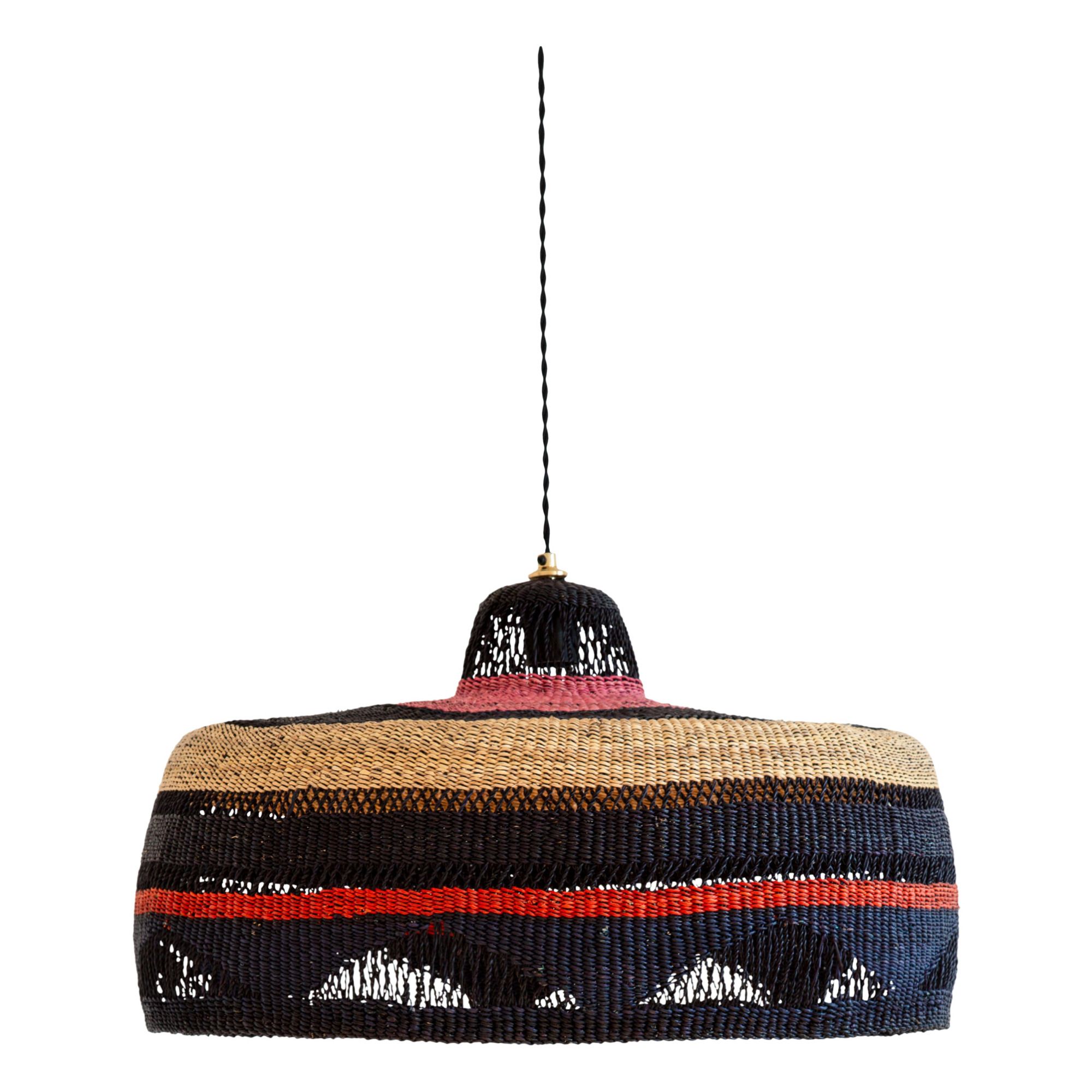 Golden Editions - Suspension Shadow tissé à la main - Rouge vermillon