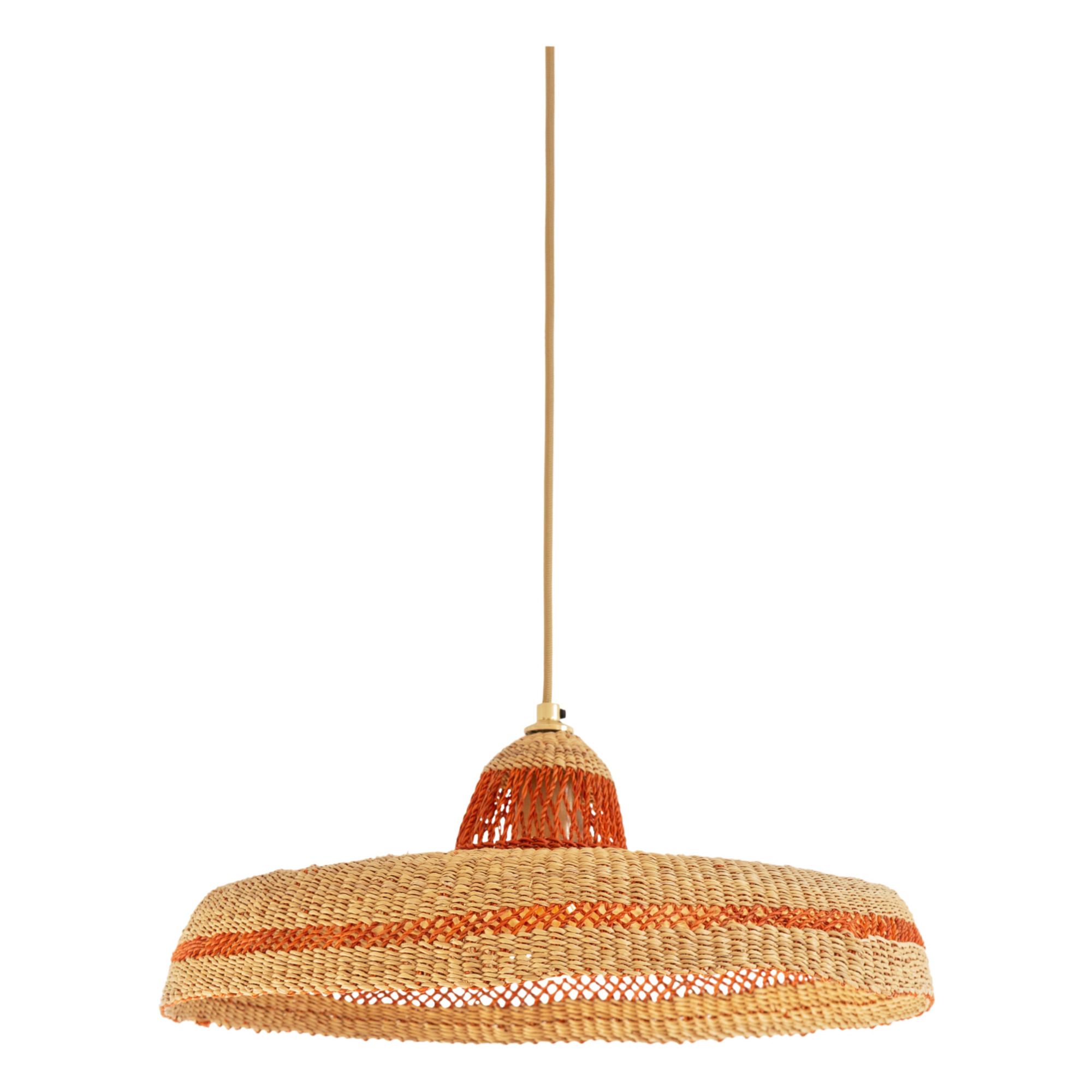 Golden Editions - Suspension Hatter tissé à la main - Rouge vermillon