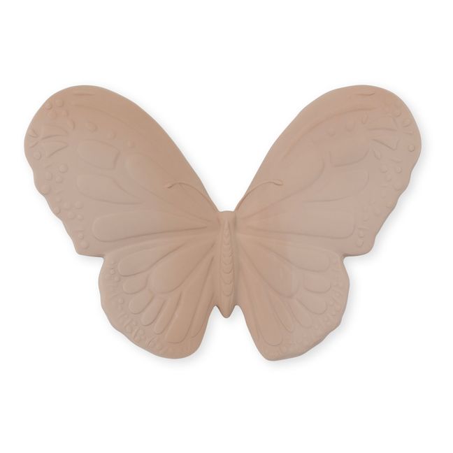 Natural Rubber Butterfly Teething Ring Blush