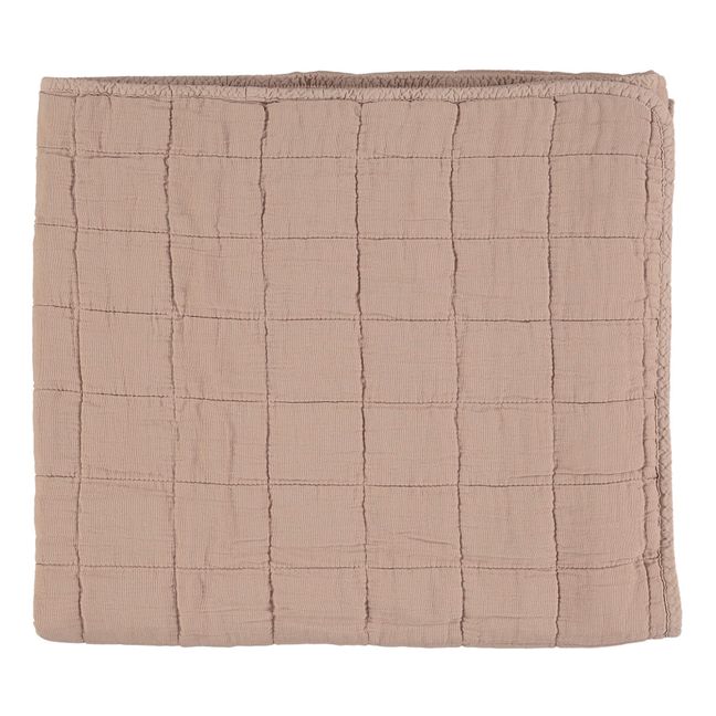 Quilted Cotton Blanket Rosa incarnato