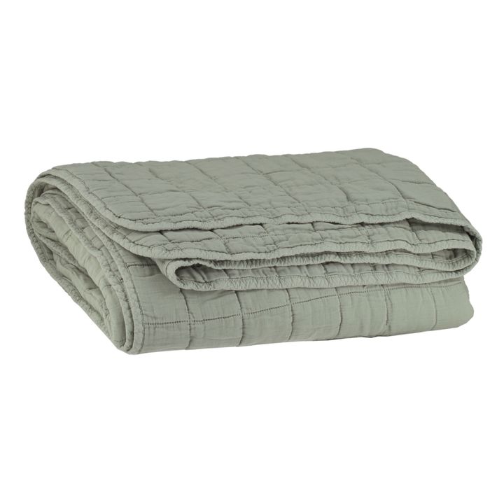 Quilted Cotton Blanket | Sage- Product image n°2