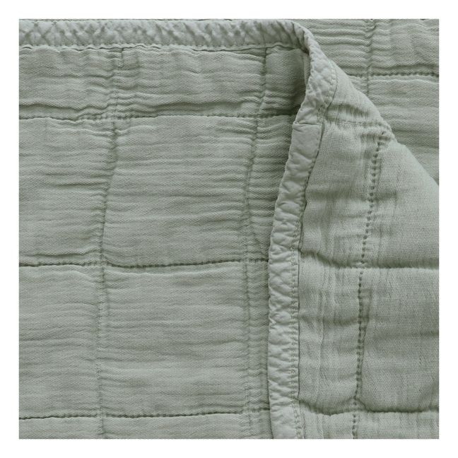 Quilted Cotton Blanket Sage