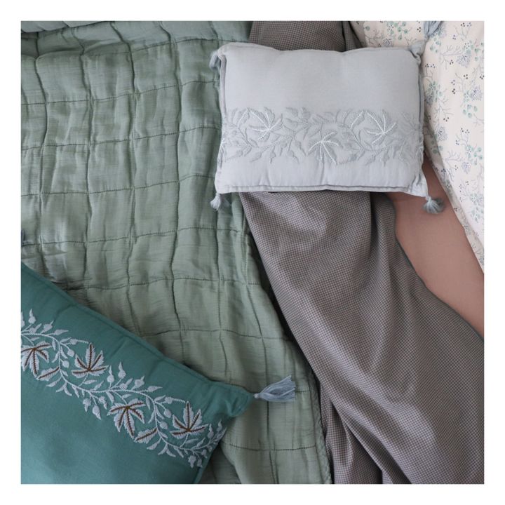 Quilted Cotton Blanket | Sage- Product image n°7
